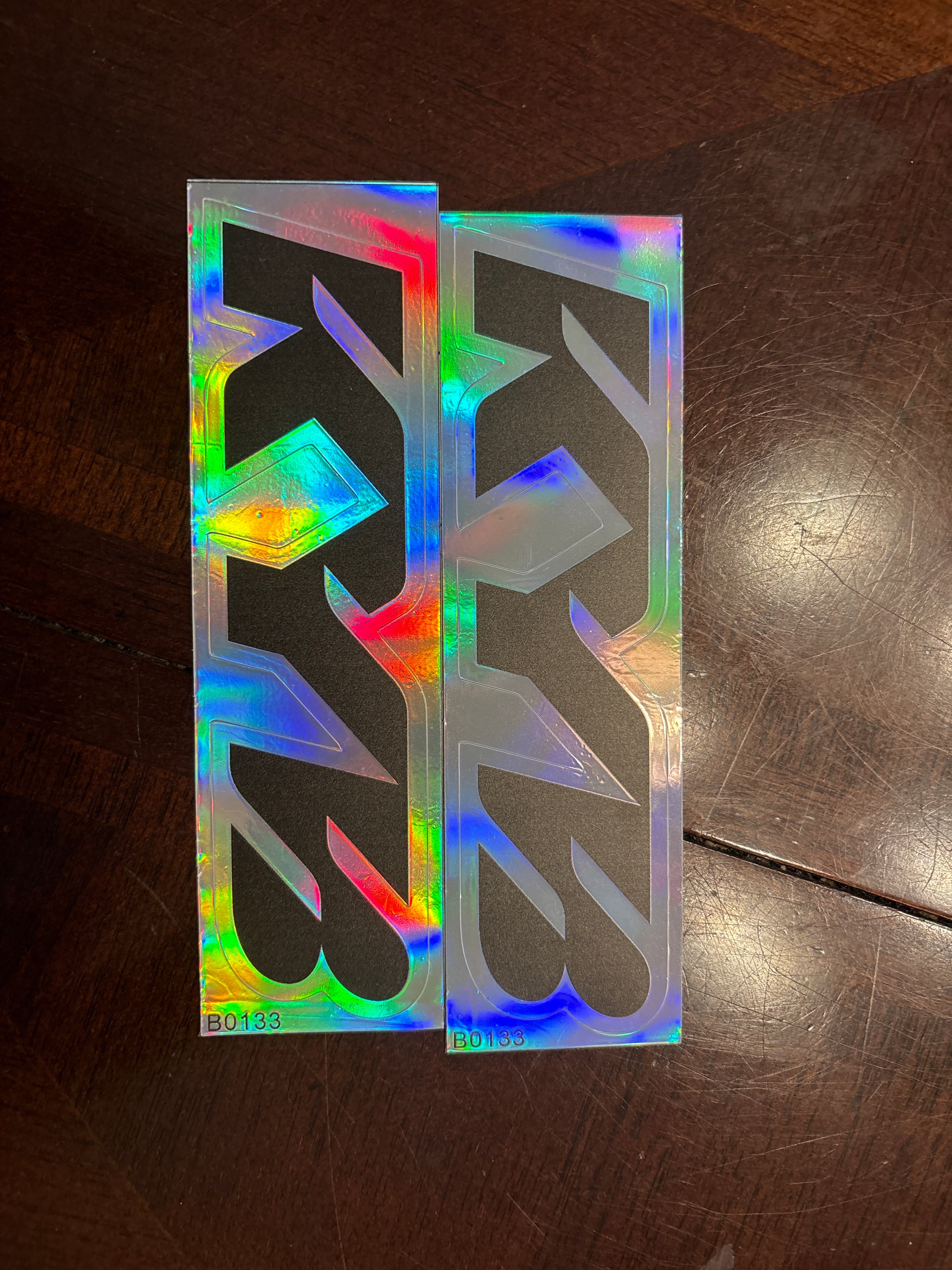 Holographic KYB fork sticker